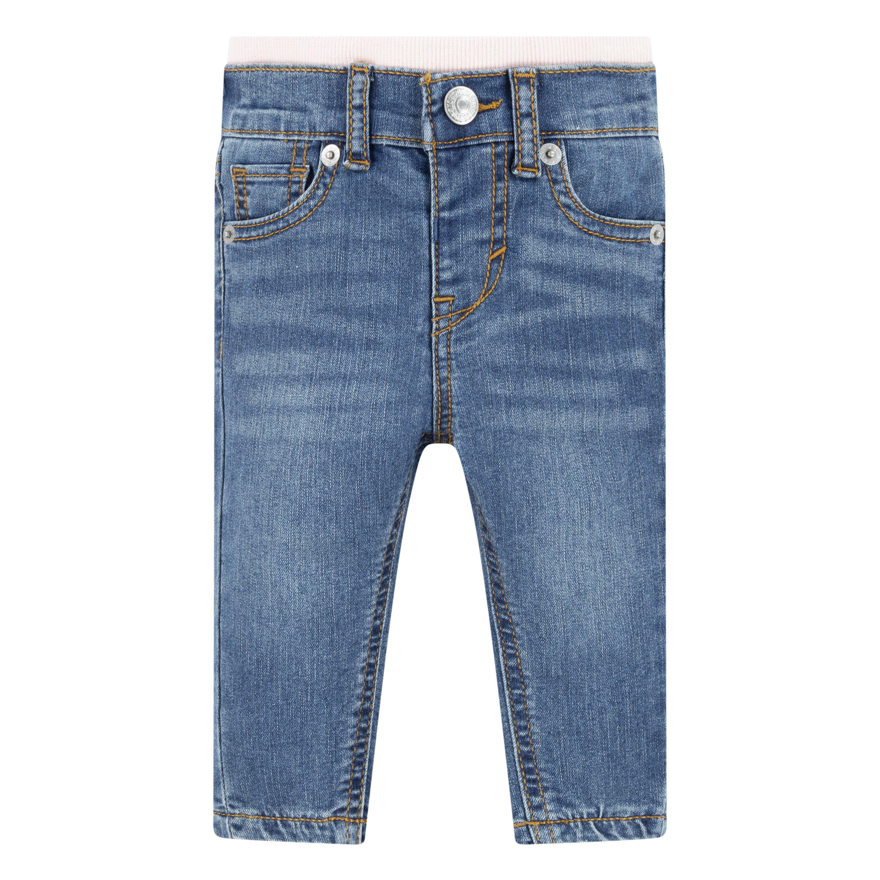 Levi's Baby Girls' Brandi Skinny Fit Murphy Blue Wash Denim Jeans - BLUE